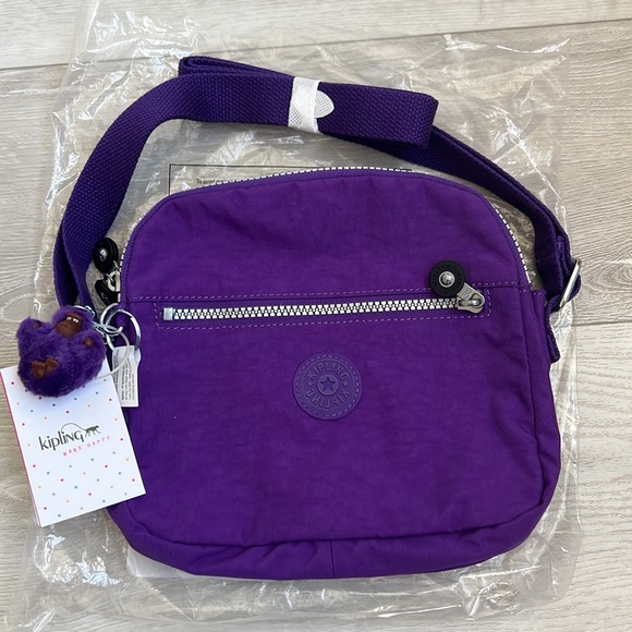 Kipling Bags Nwt Kipling Keefe Crossbody Bag Hb6467 467 Tile Purple